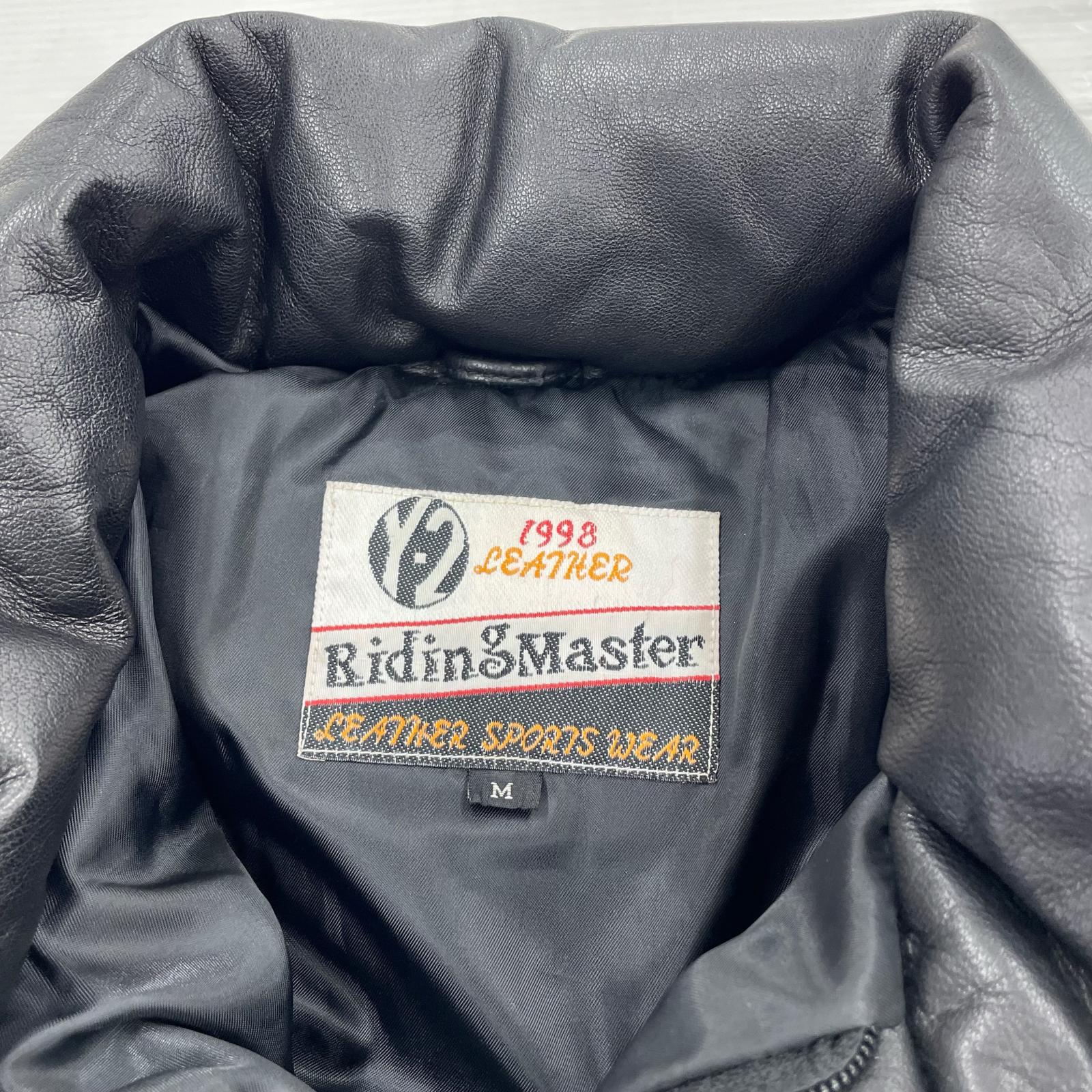 ダウンジャケット Y-2 LEATHER　羊革　黒 M ブラック