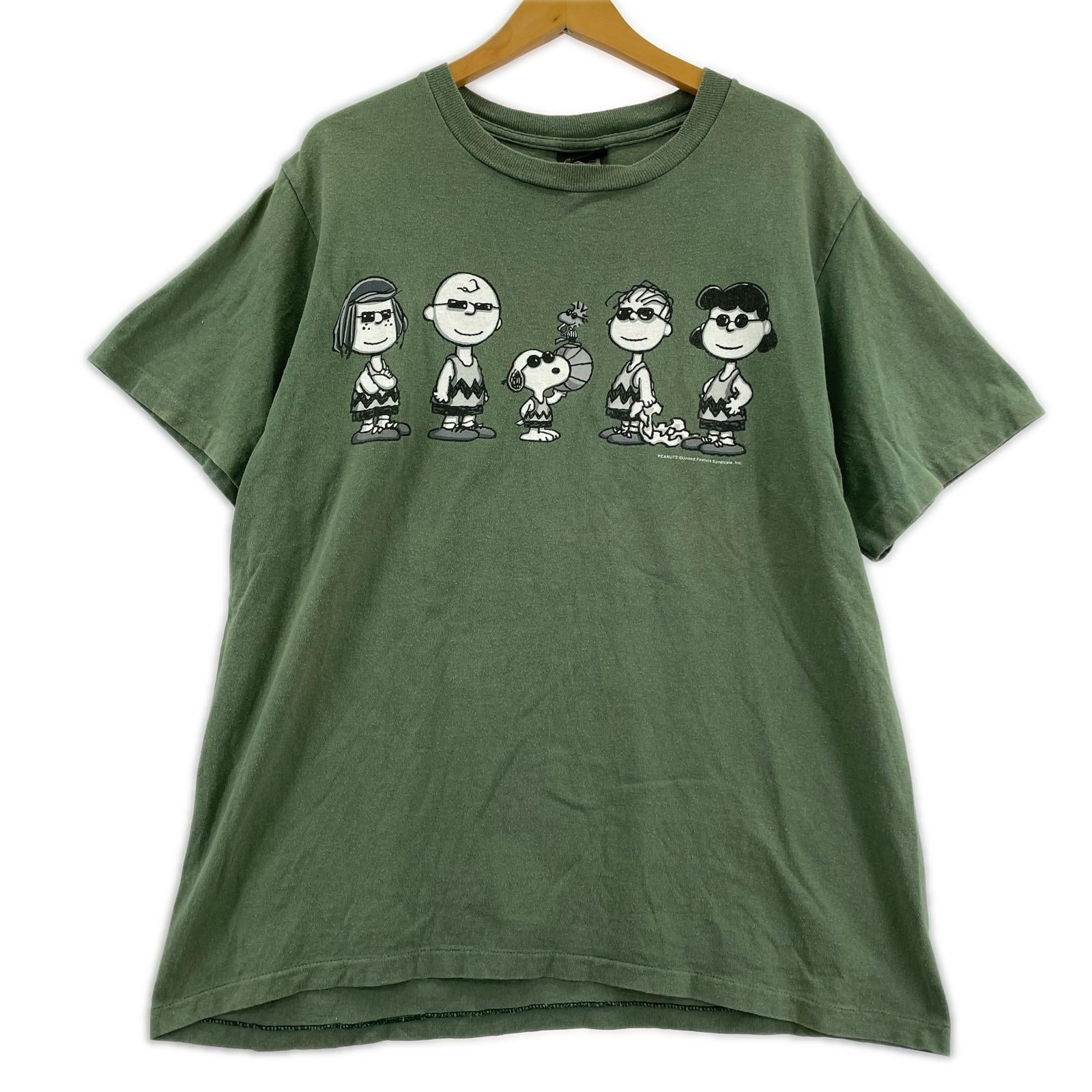 半袖Ｔシャツ Changes 90s PEAUTS Tee 緑 L グリーン