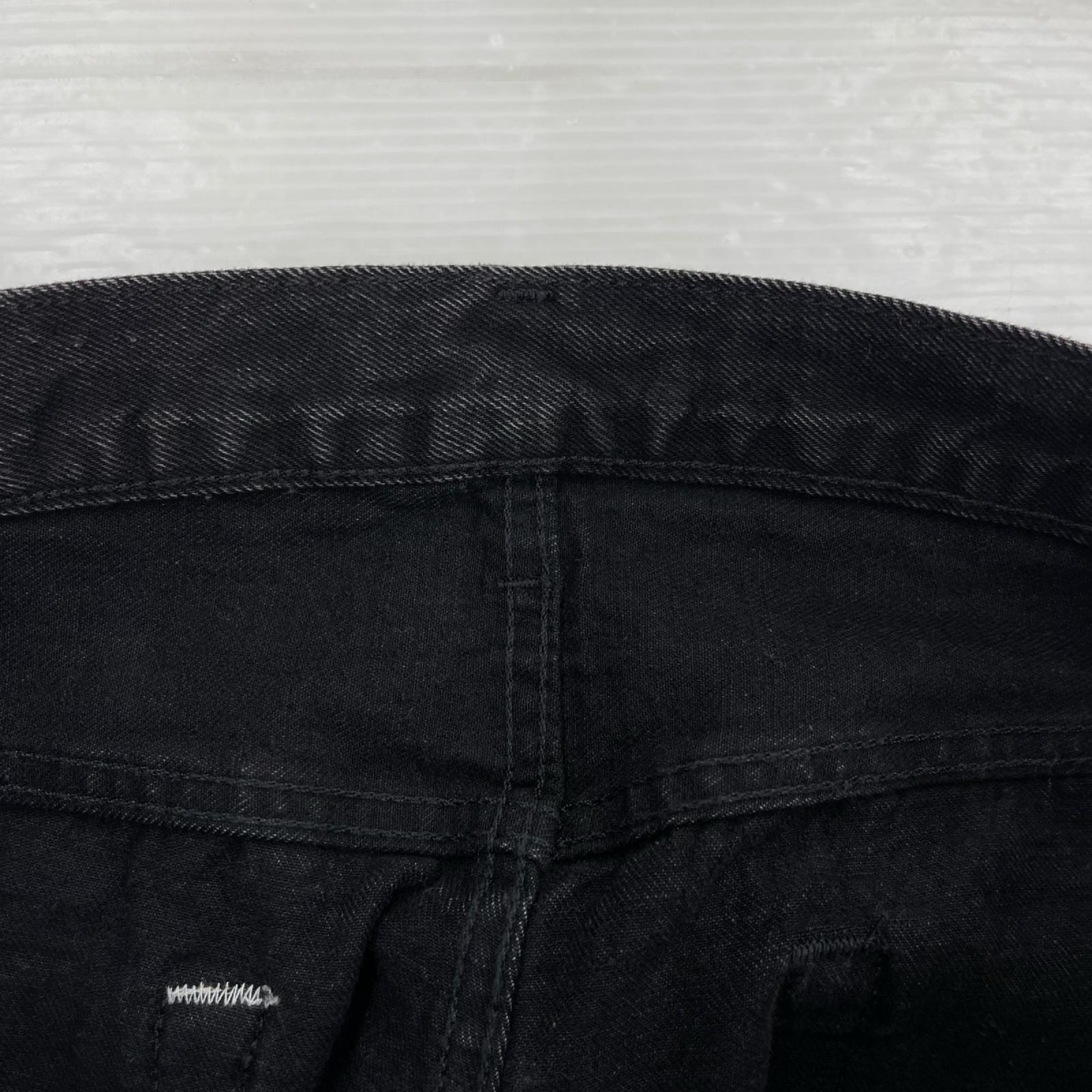 デニムパンツ Levi's PREMIUM 501 後染めﾌﾞﾗｯｸ 赤耳 34 ブラック