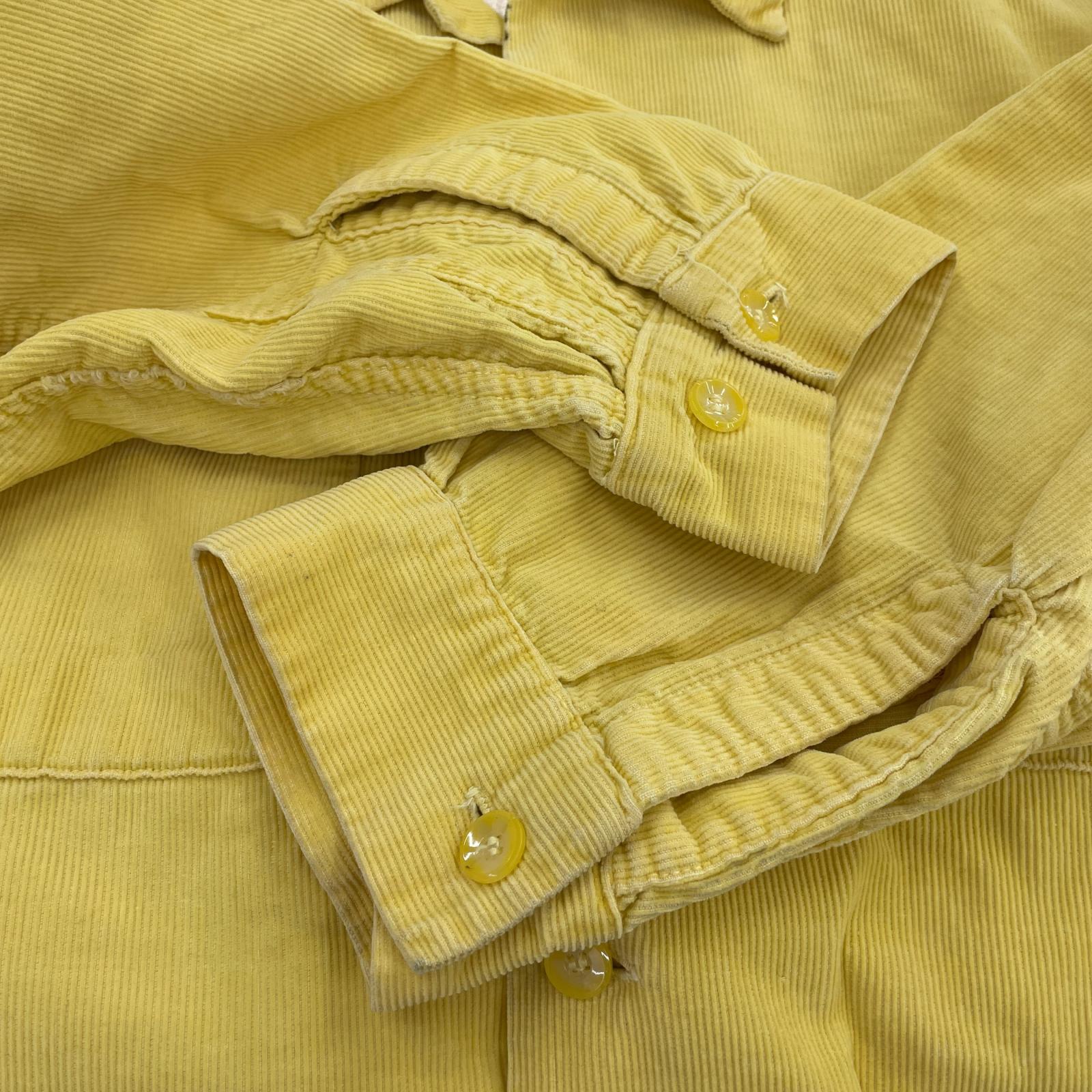 長袖シャツ King Kole 50S コーデュロイシャツ イエロー (L)