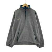 ジャケット Columbia ﾊｰﾌｼﾞｯﾌﾟﾌﾘｰｽ ｸﾞﾚｰ 米国製 L