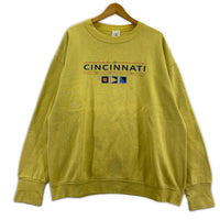 スウェット CINCINNATI 黄 XL イエロー