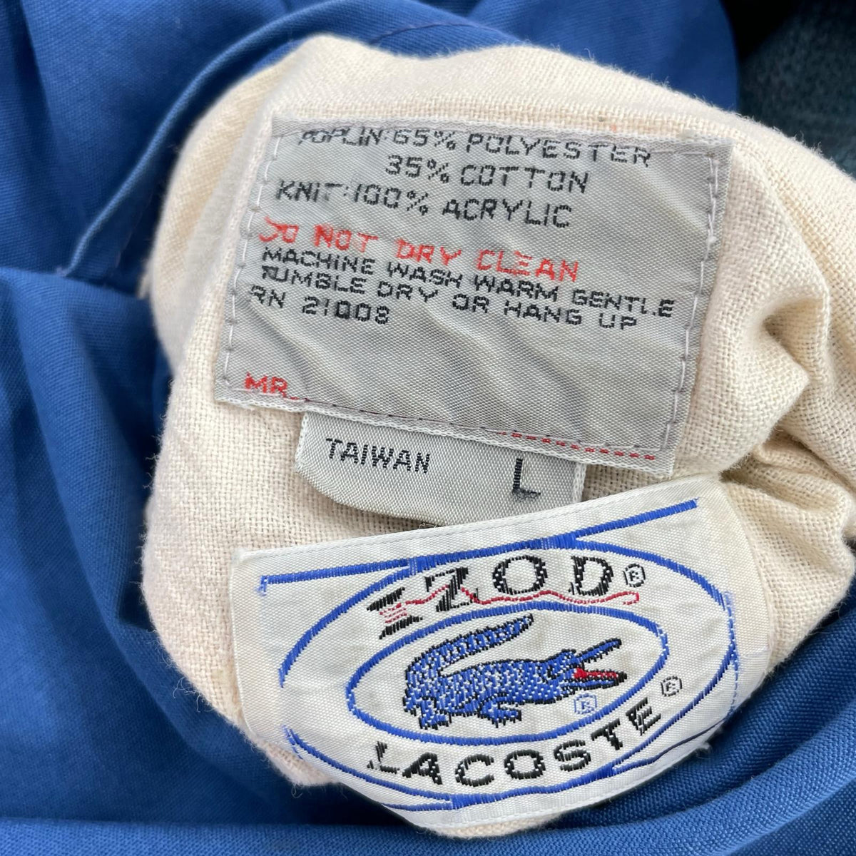 ジャケット IZOT LACOSTE L リバーシブル L