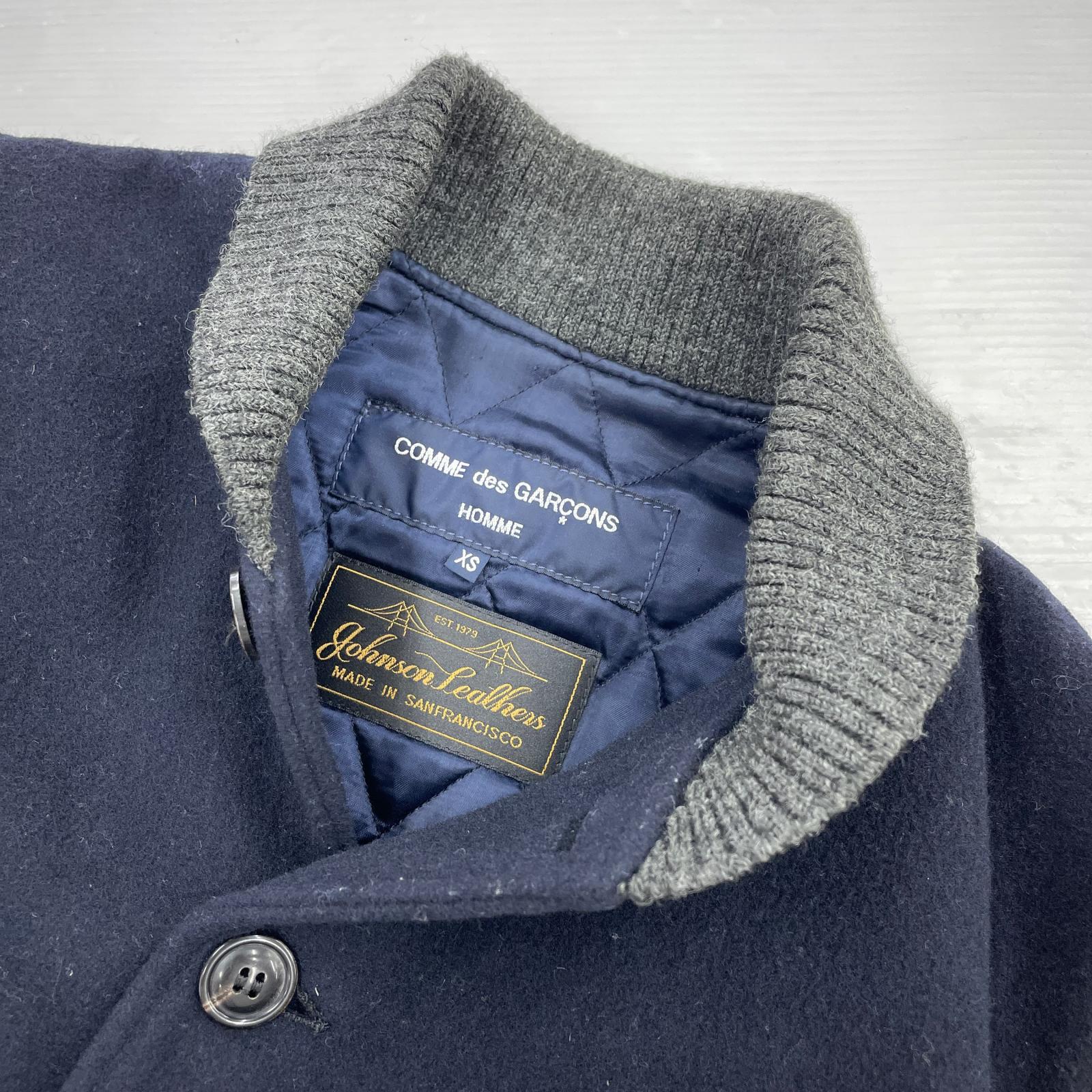 ジャケット Johnson Leather スタジャン NVY (XS)