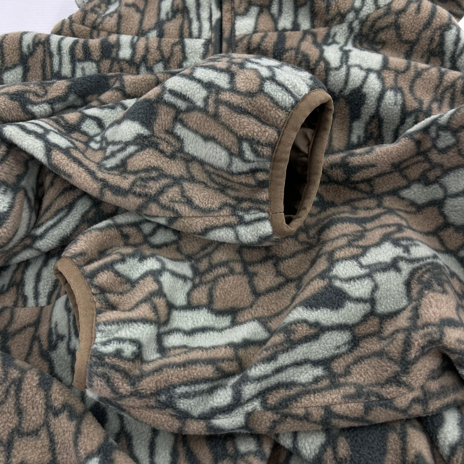 ブルゾン FLEECE NYLON PARKA ブラウン