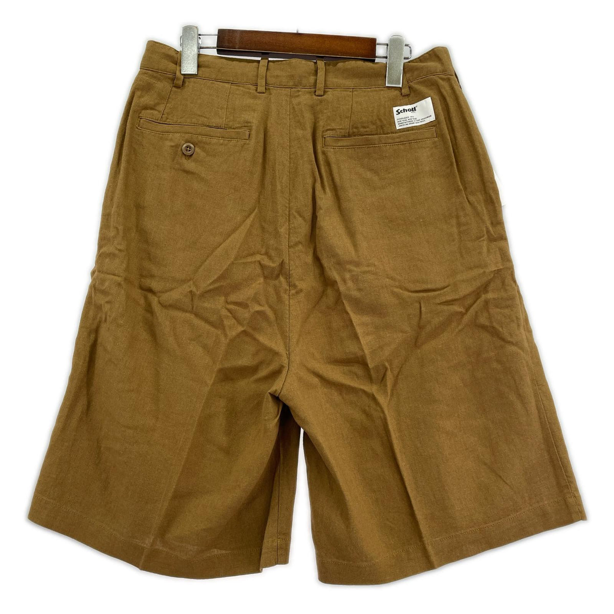 ショートパンツ LINEN SHORTS M ブラウン