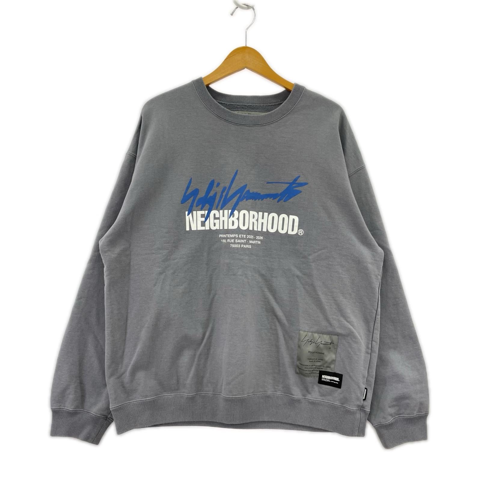 スウェット x Neighborhood Cotton Sweatshirt "Gray" LL