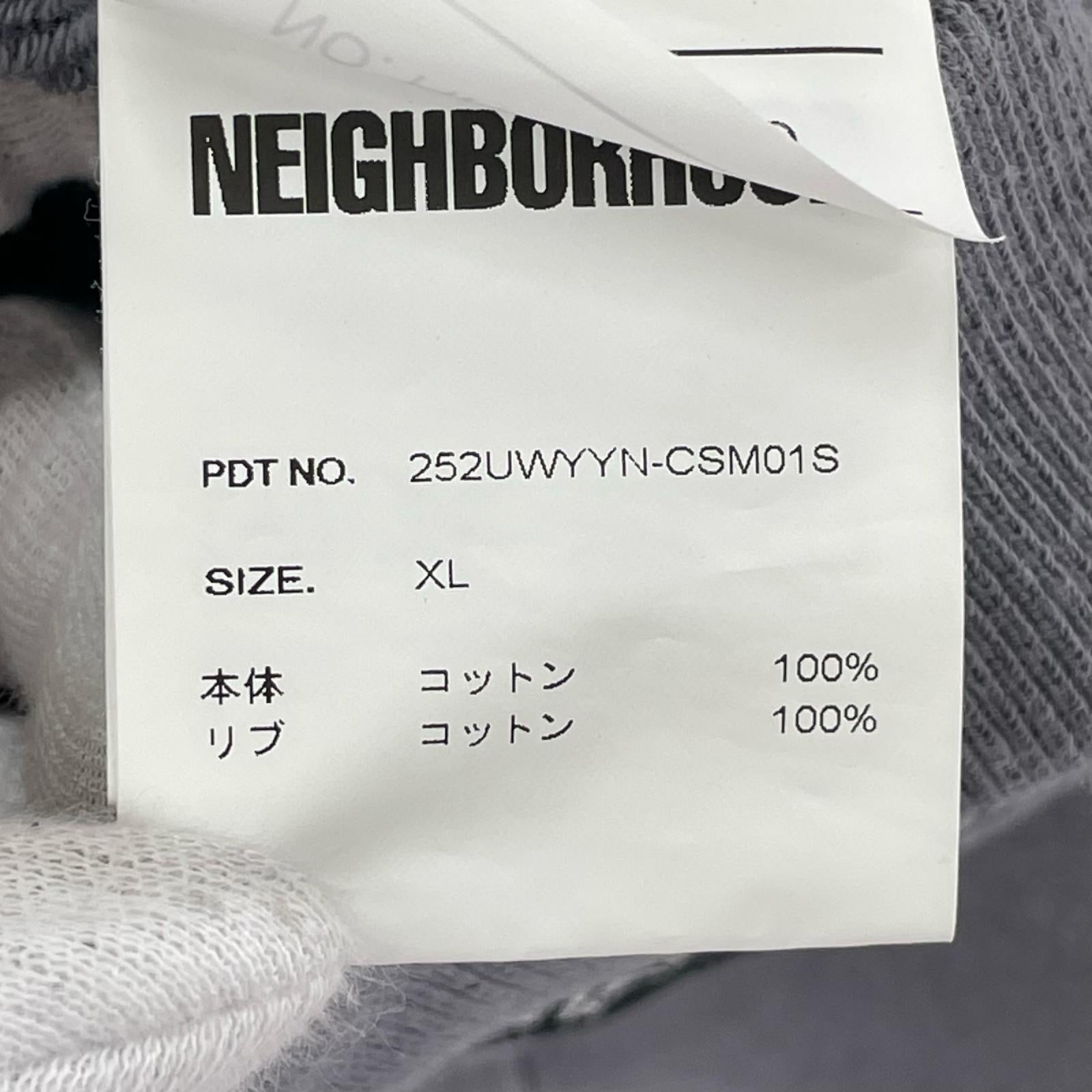 スウェット x Neighborhood Cotton Sweatshirt "Gray" LL