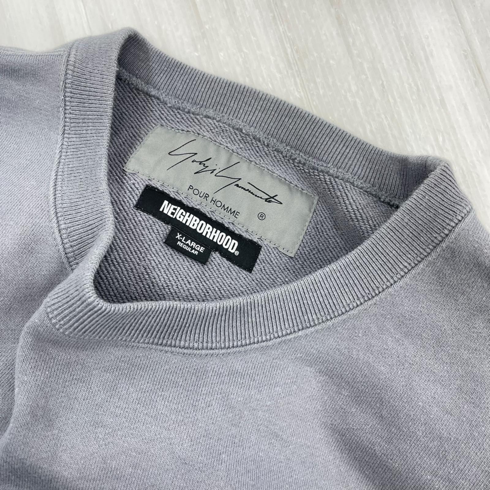スウェット x Neighborhood Cotton Sweatshirt "Gray" LL