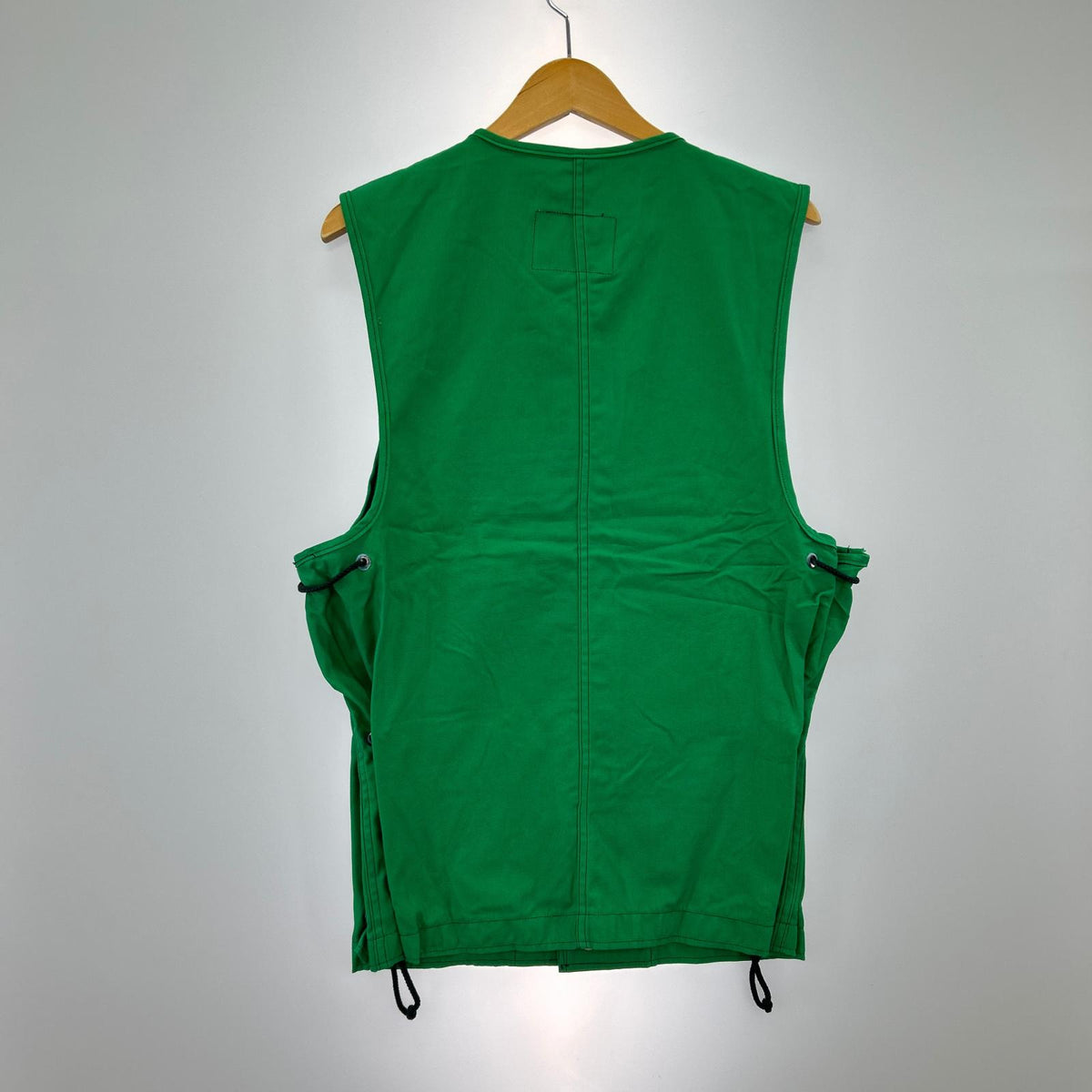 長袖シャツ 80s U.S NAVY GROUND CREWMANS VEST S/M グリーン