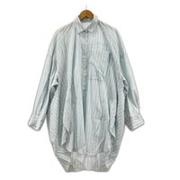 長袖シャツ SLIT SHIRT 青 38 ブルー