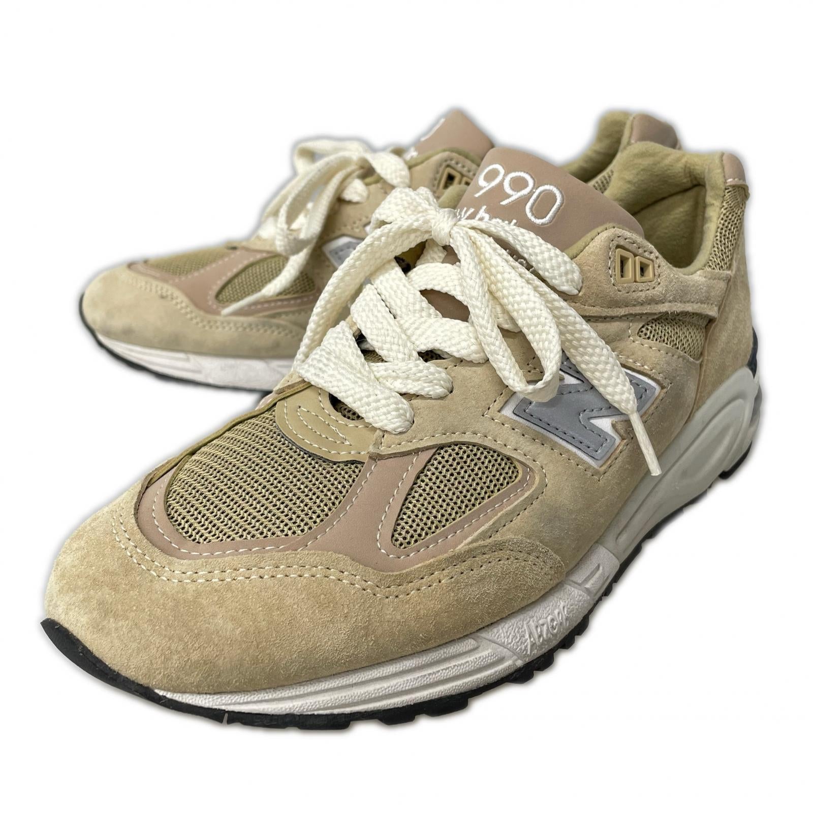 スニーカー NEW BALANCE ×KITH M990KS2 スニーカー 8 1/2 ベージュ