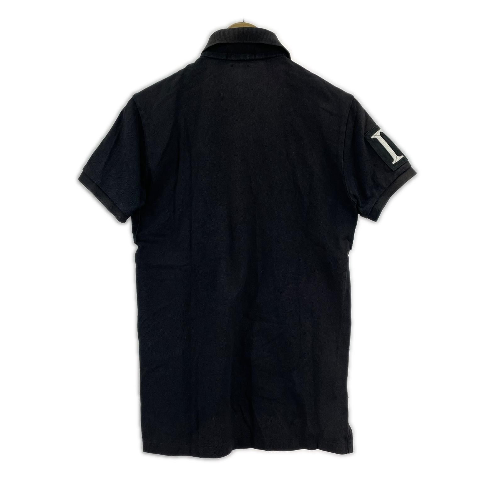 ポロシャツ CUSTOM FIT ビックポニー 黒 (XS) ブラック