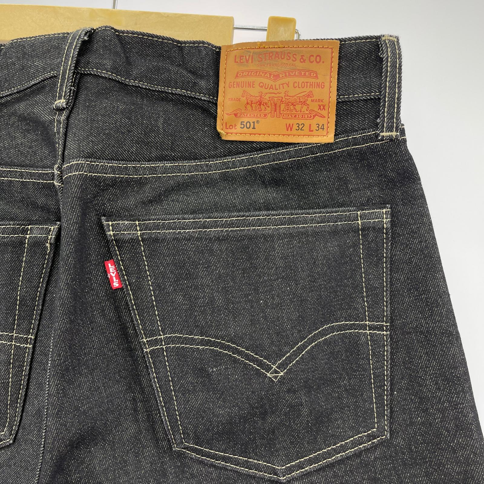 デニムパンツ PREMIUM/501 BLACK JEANS 32 ブラック
