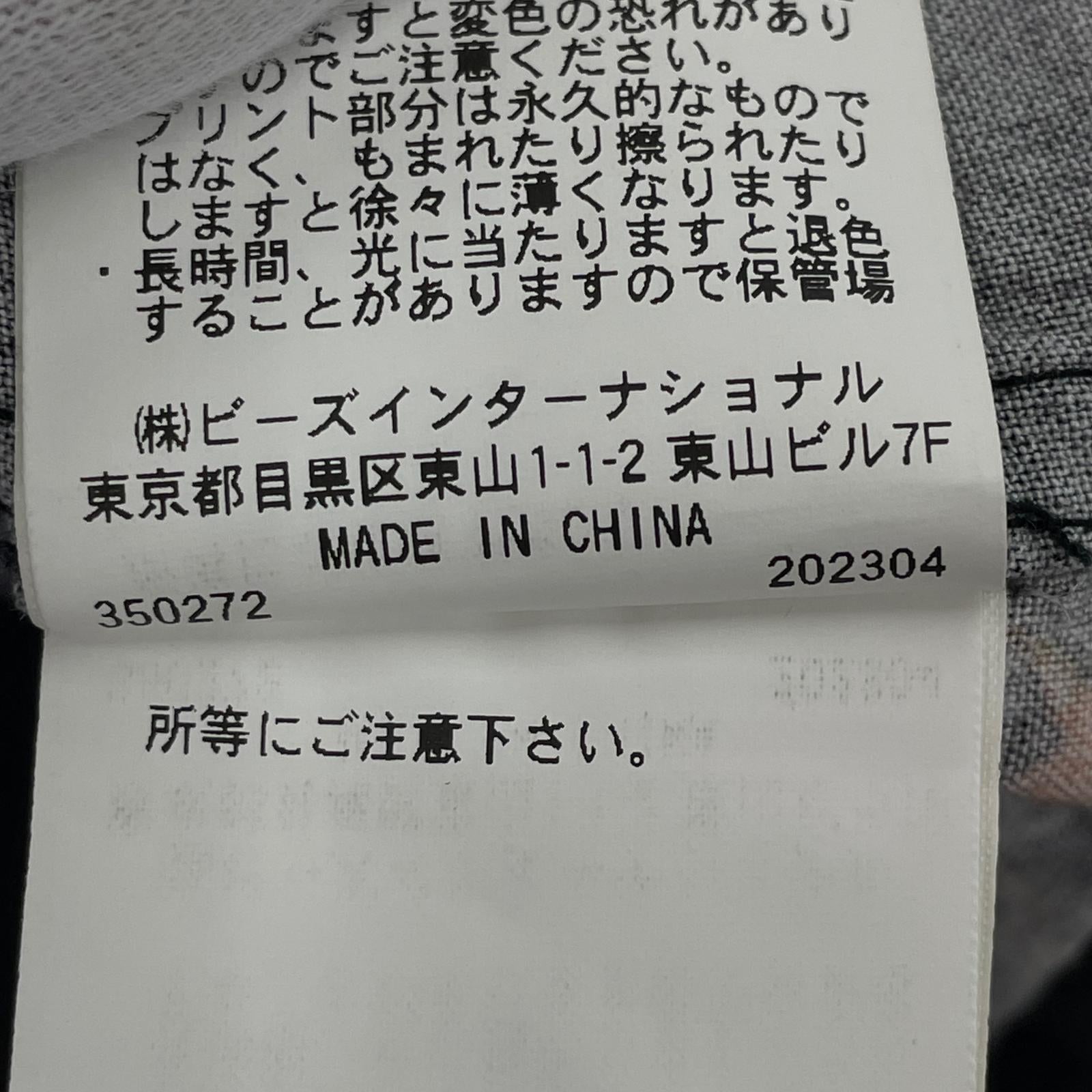 半袖シャツ ×COOP 総柄オープンカラーシャツ BLK L L ブラウン