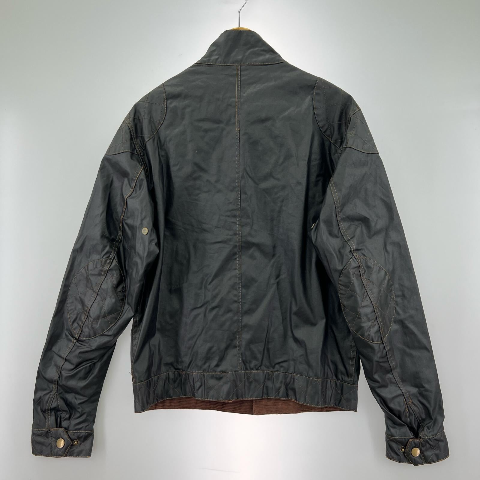 レザージャケット モーターサイクルジャケット XL ブラック