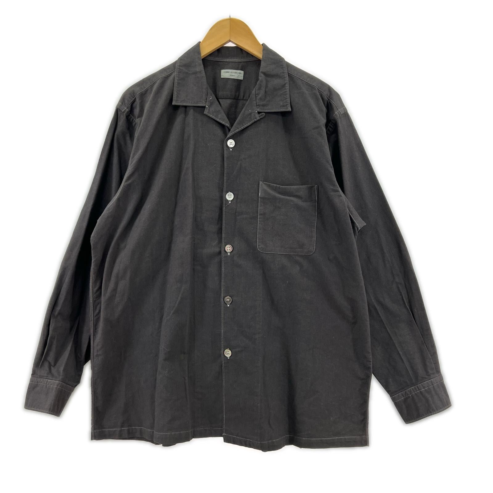 長袖シャツ HOMME 90s コットンオープンカラーシャツ グレー AD1998 グレー