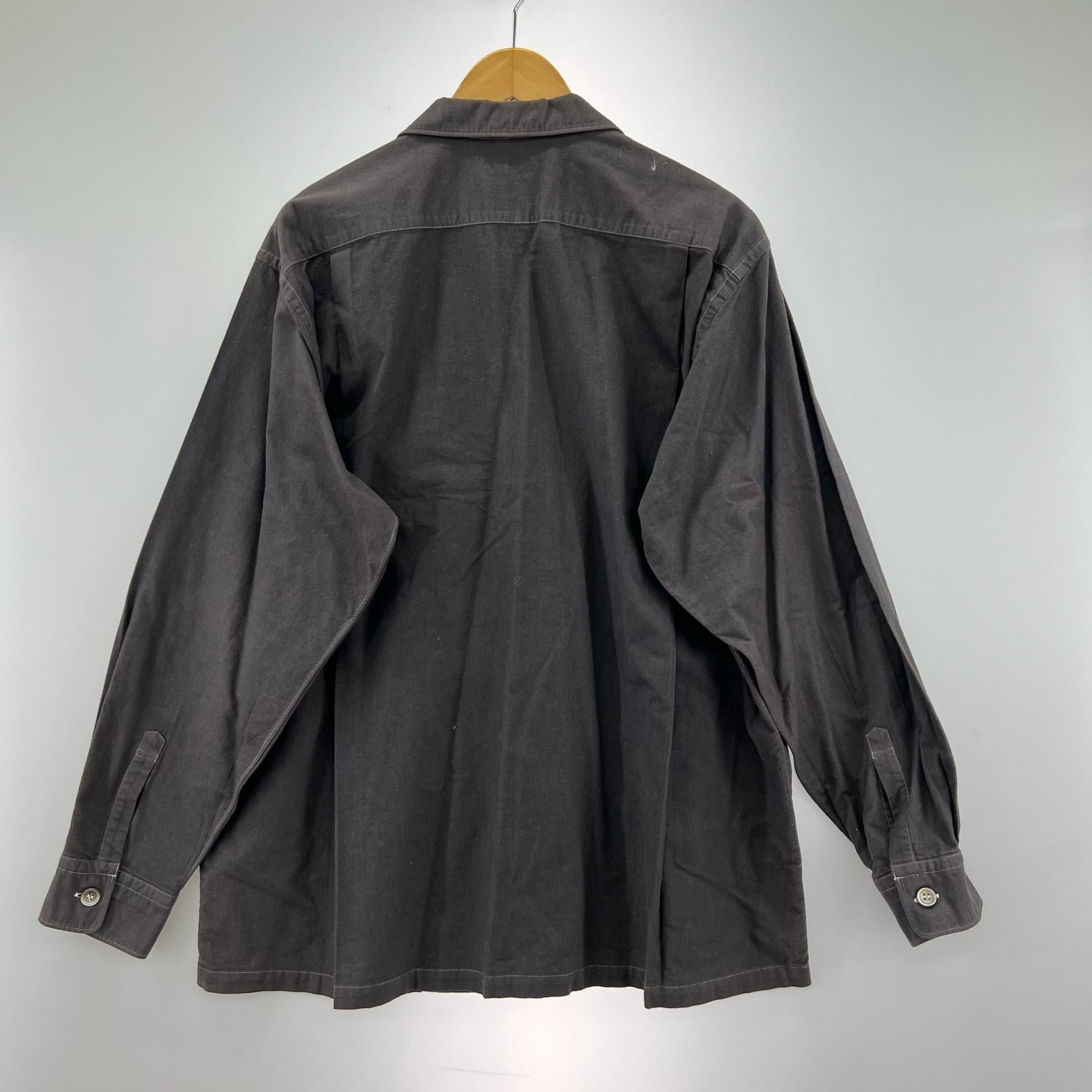 長袖シャツ HOMME 90s コットンオープンカラーシャツ グレー AD1998 グレー
