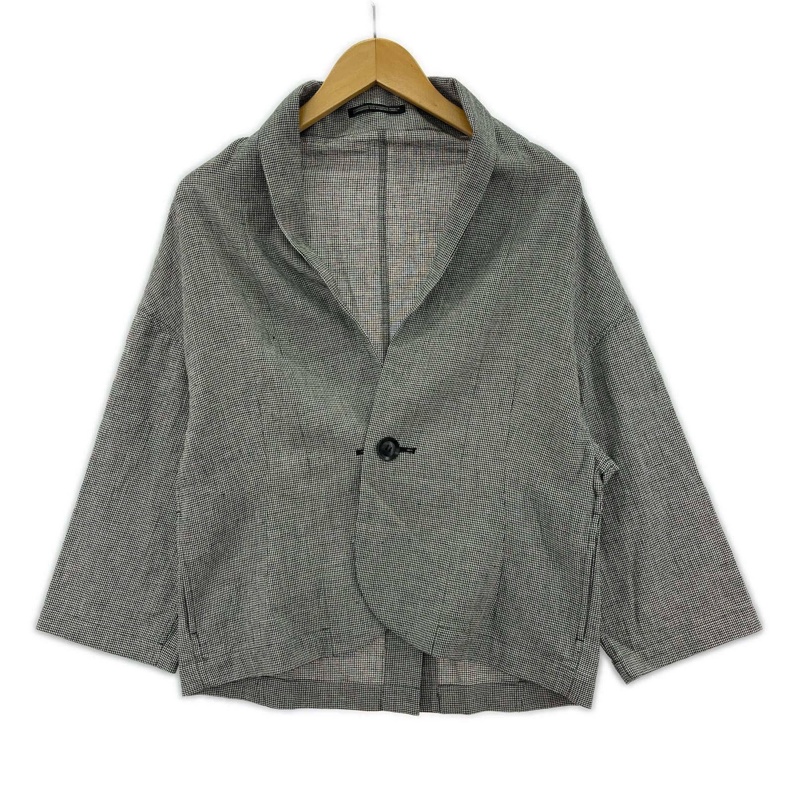 テーラードジャケット YOHJI YAMAMOTO+NOIR リネン/グレンチェック 1 1