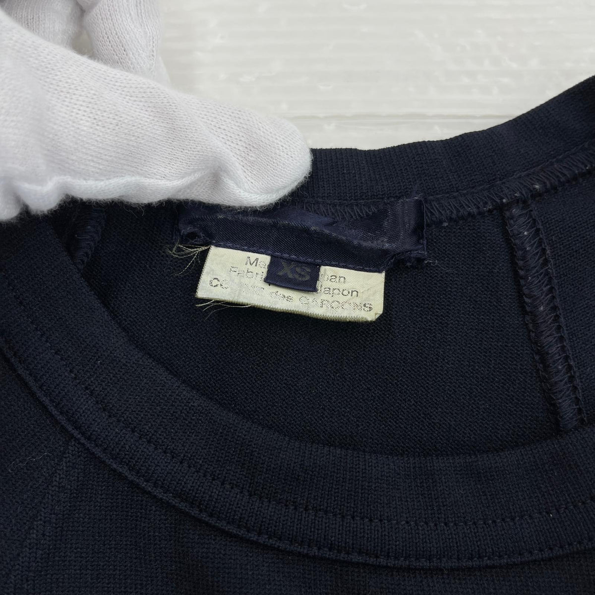 半袖Ｔシャツ パネルカットソー XS 紺 ネイビー