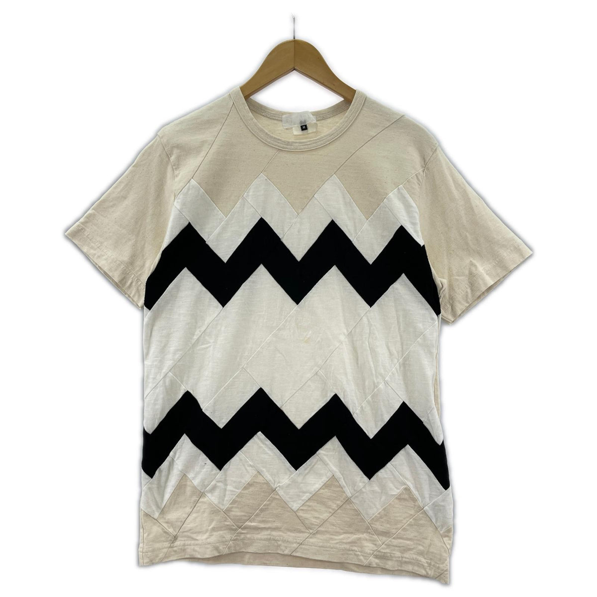 半袖Ｔシャツ パッチワーク M 生成 M ベージュ