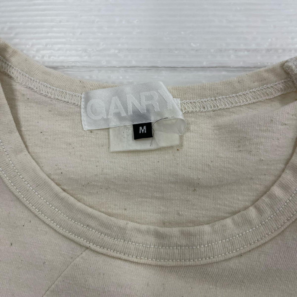 半袖Ｔシャツ パッチワーク M 生成 M ベージュ