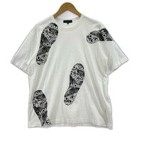 半袖Ｔシャツ HOMME 足跡 S S ホワイト