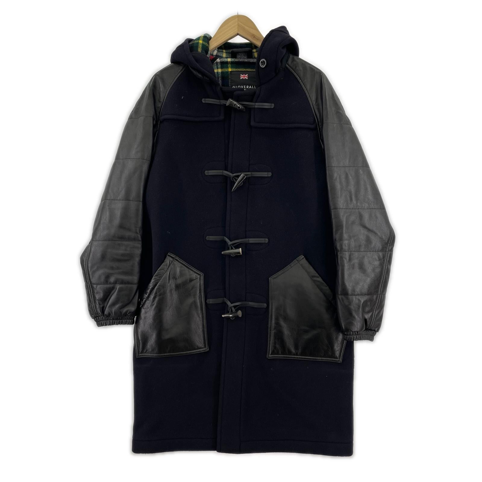 ジャケット 20AW ×GLOVERALL ダッフルコート ウール 紺黒 (S) S