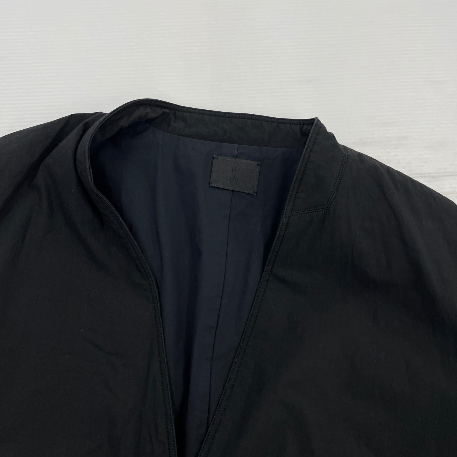 テーラードジャケット 山内 ノーカラー 黒 19ss33 (3) 3 ブラック