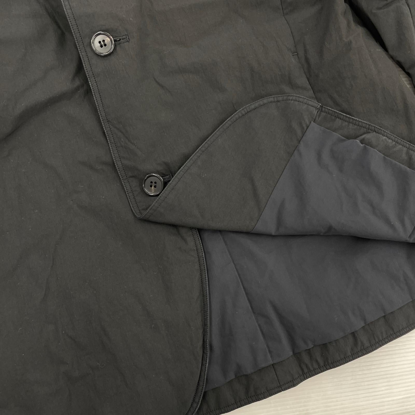 テーラードジャケット 山内 ノーカラー 黒 19ss33 (3) 3 ブラック