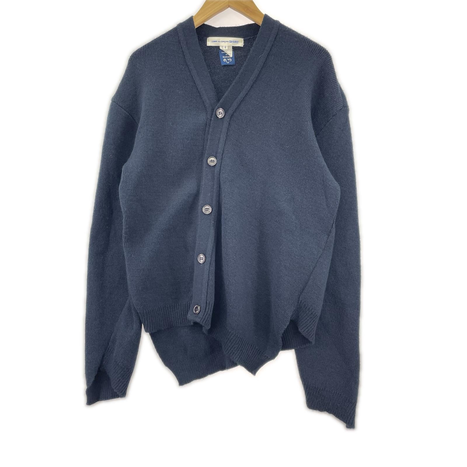 カーディガン ×Lochaven of SCOTLAND ニット 紺 (M) M ネイビー