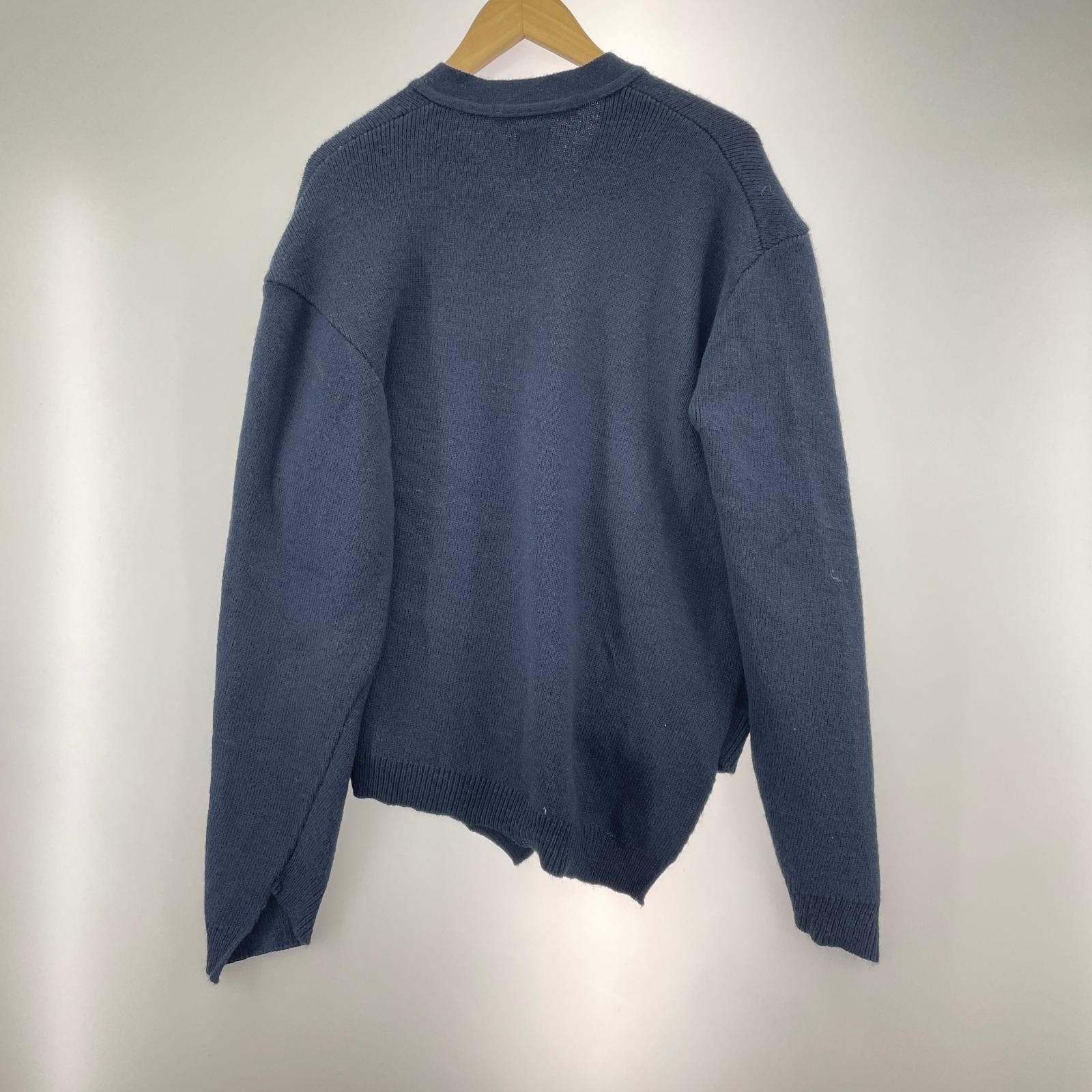 カーディガン ×Lochaven of SCOTLAND ニット 紺 (M) M ネイビー
