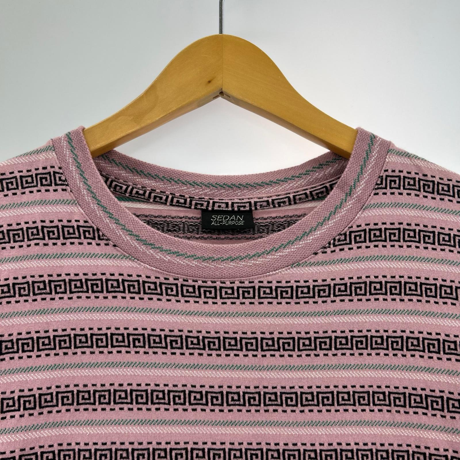 半袖Ｔシャツ SEDAN ALL-PURPOSE Jacquard Striped Tee ピンク