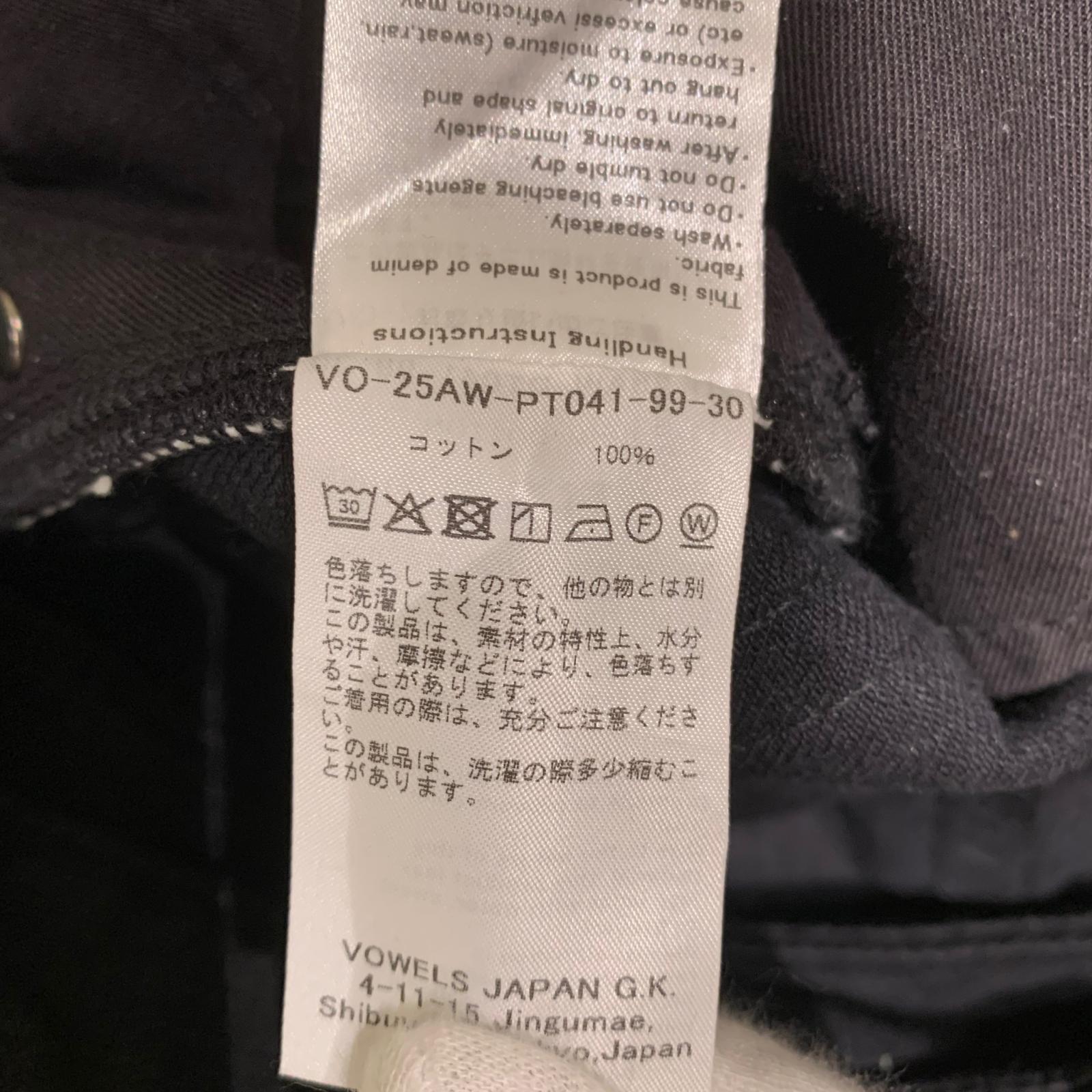 デニムパンツ VOWELS 25AW BAGGY FIT DENIM