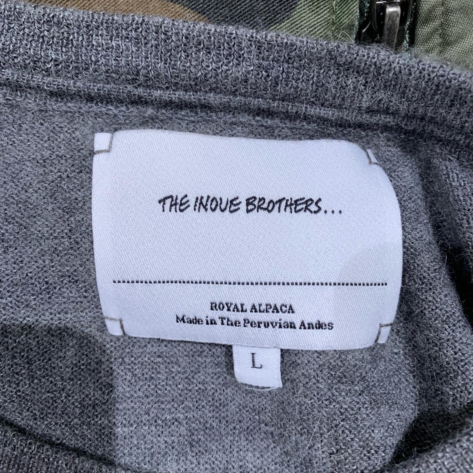 ニット The Inoue Brothers アルパカニット L グレー