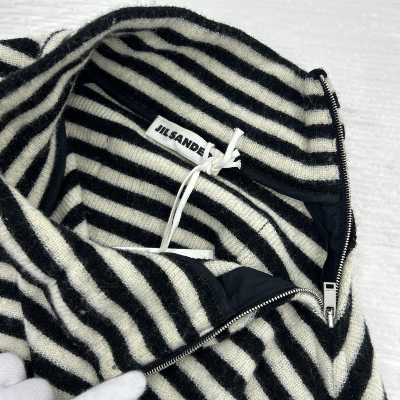 ニット JIL SANDER+ ジッパーボーダーニット M