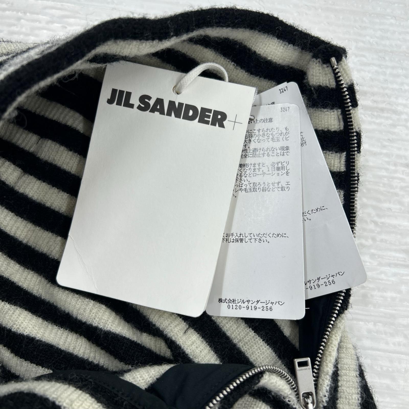 ニット JIL SANDER+ ジッパーボーダーニット M