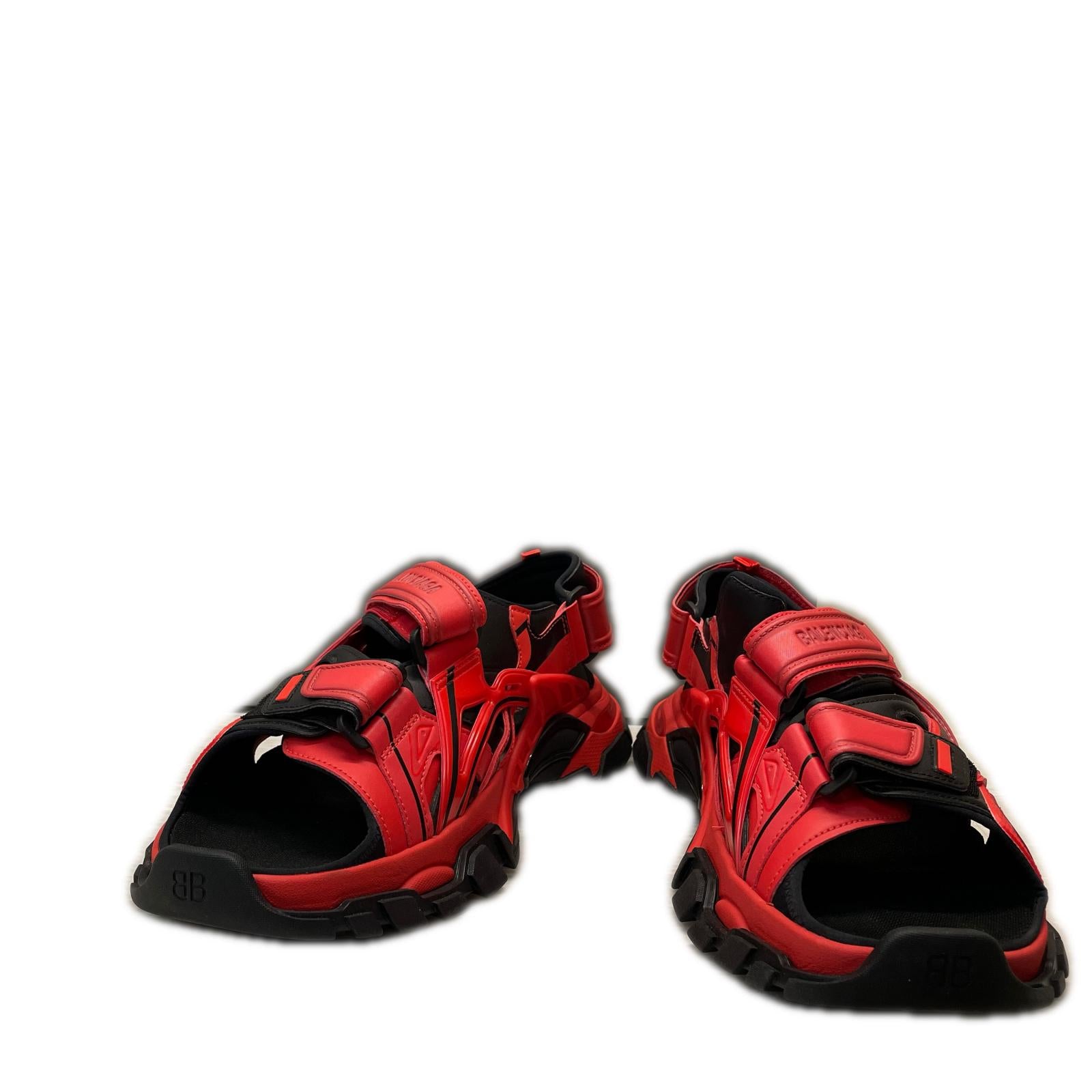 BALENCIAGA TRACK SANDAL 赤×黒　45 29.5cm (US11 1/2 UK11 EU49)