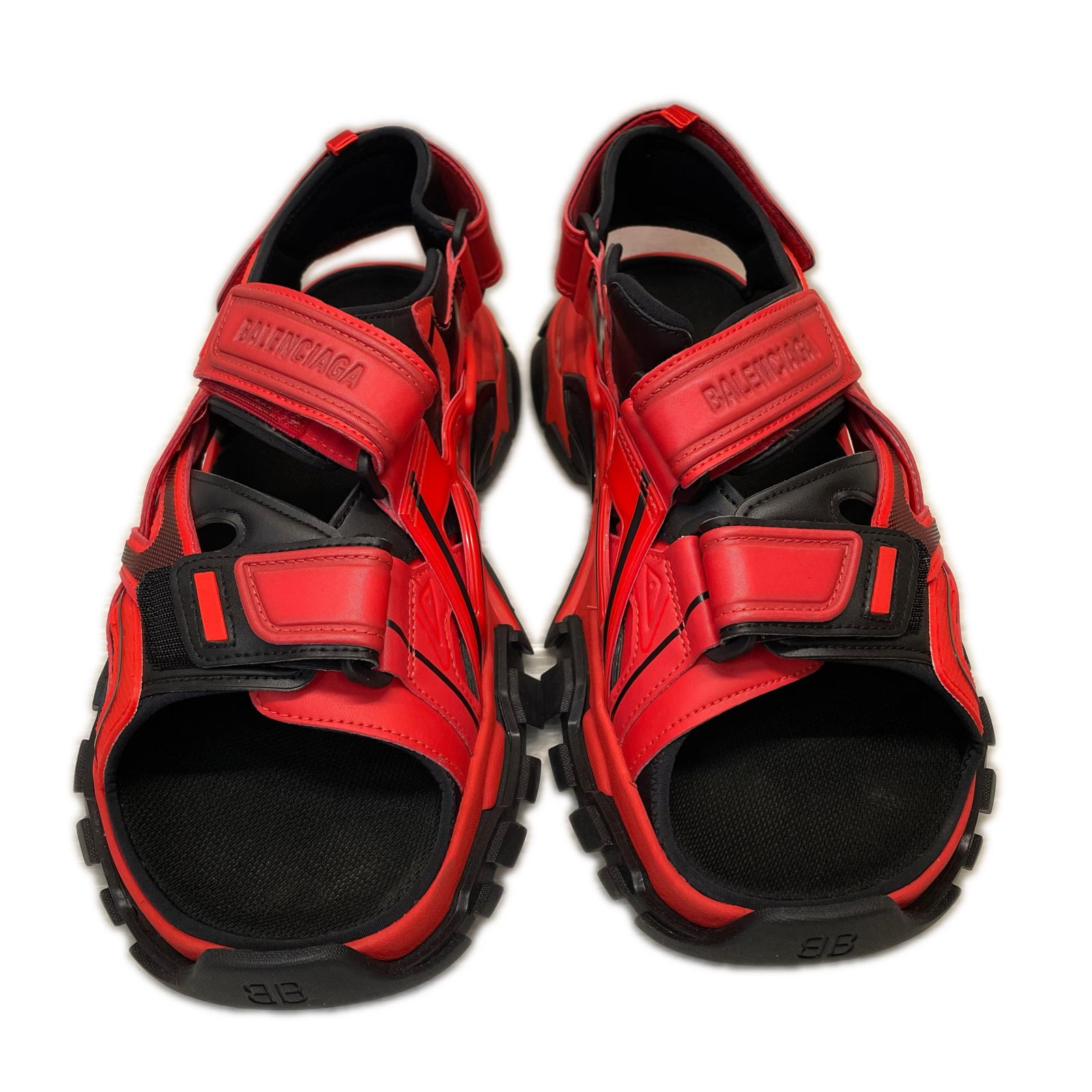 BALENCIAGA TRACK SANDAL 赤×黒　45 29.5cm (US11 1/2 UK11 EU49)