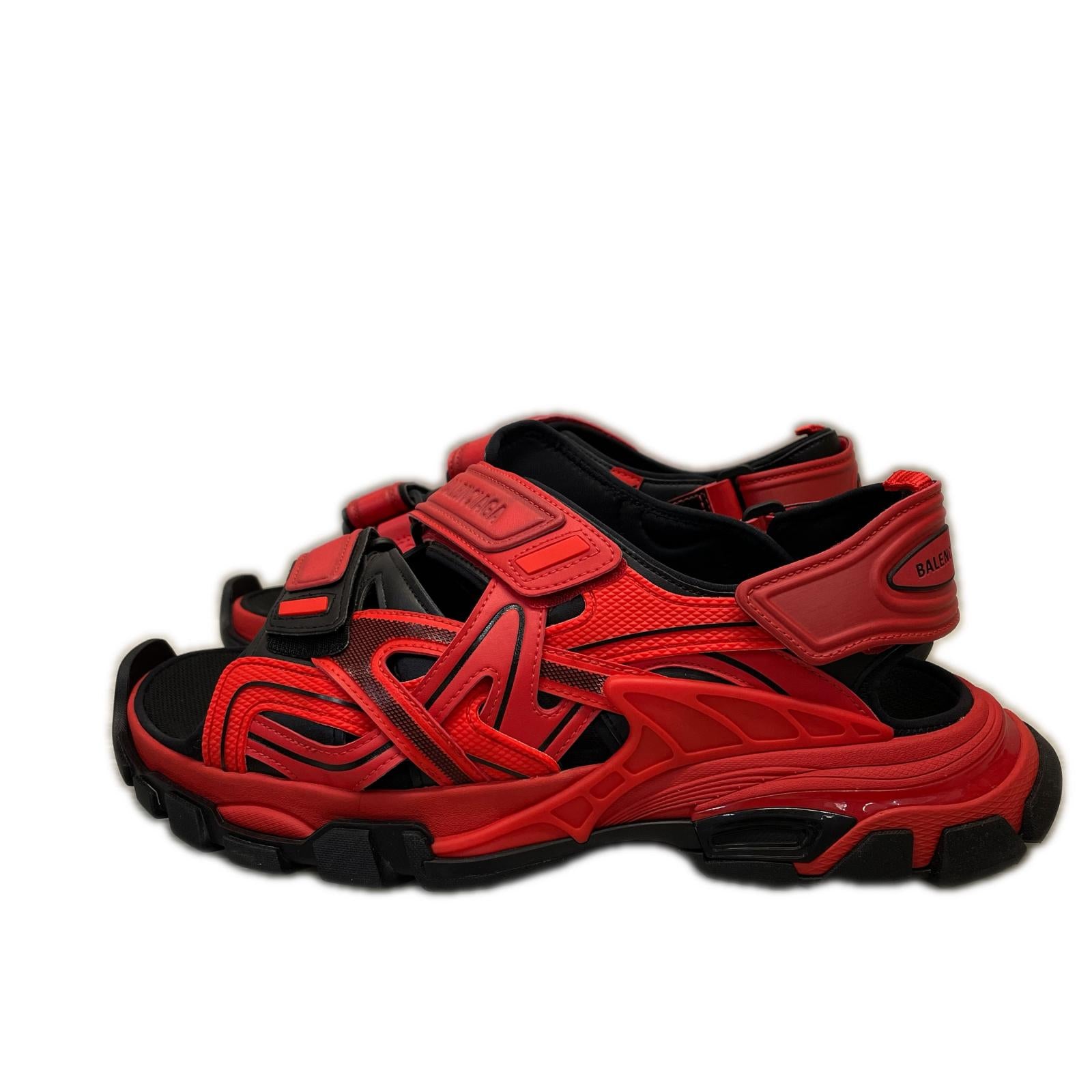 BALENCIAGA TRACK SANDAL 赤×黒　45 29.5cm (US11 1/2 UK11 EU49)