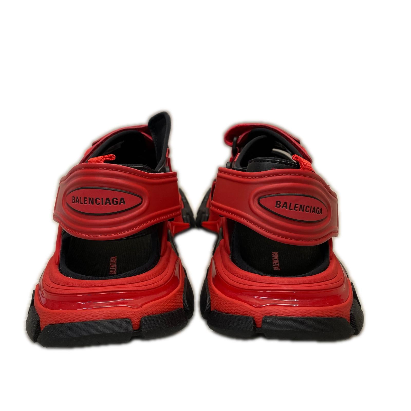 BALENCIAGA TRACK SANDAL 赤×黒　45 29.5cm (US11 1/2 UK11 EU49)