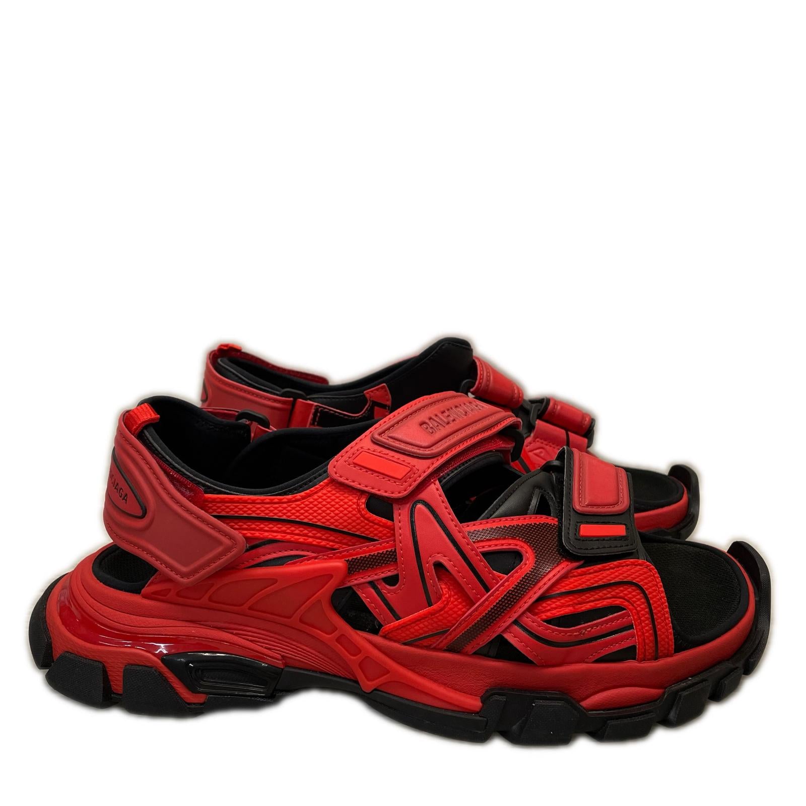 BALENCIAGA TRACK SANDAL 赤×黒　45 29.5cm (US11 1/2 UK11 EU49)