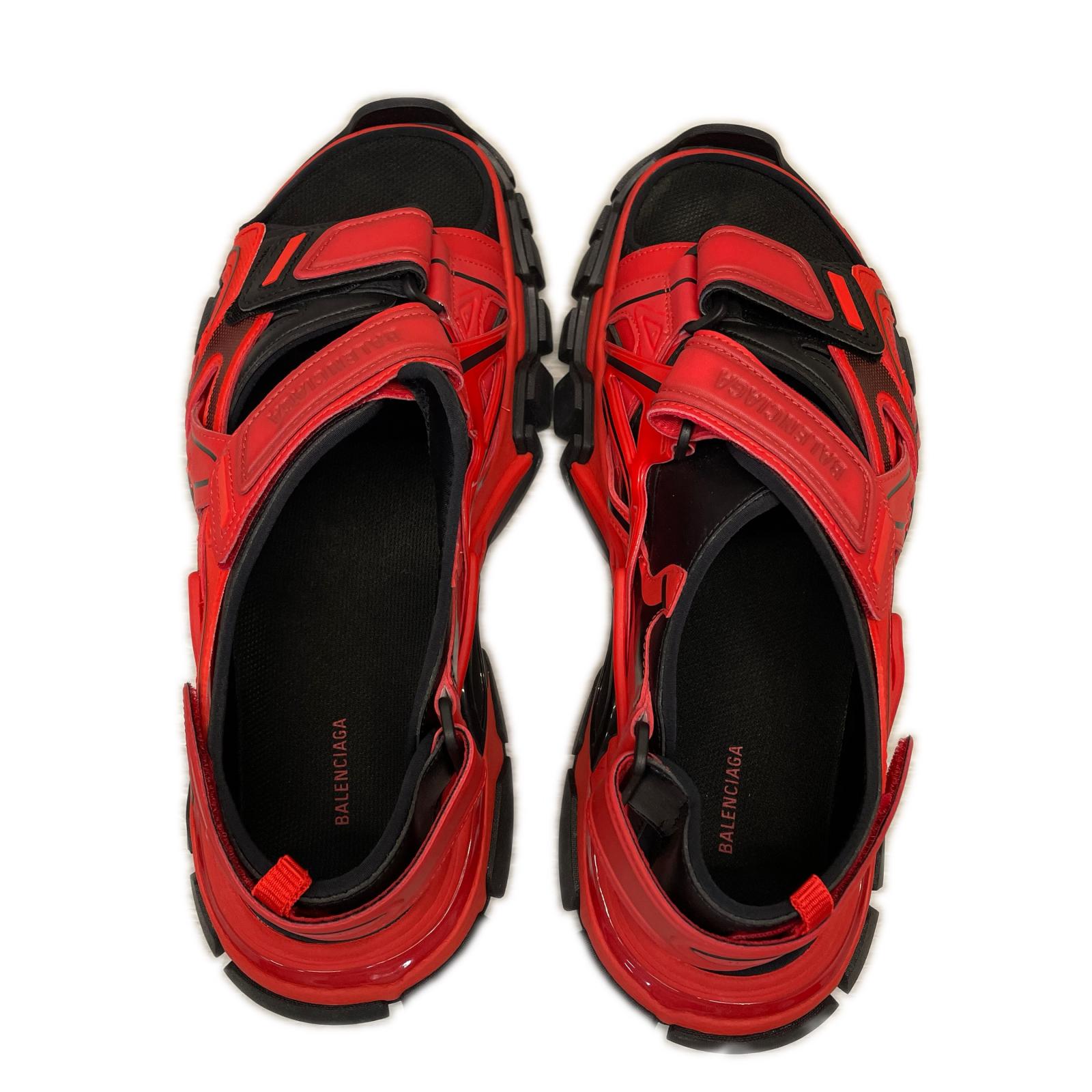 BALENCIAGA TRACK SANDAL 赤×黒　45 29.5cm (US11 1/2 UK11 EU49)