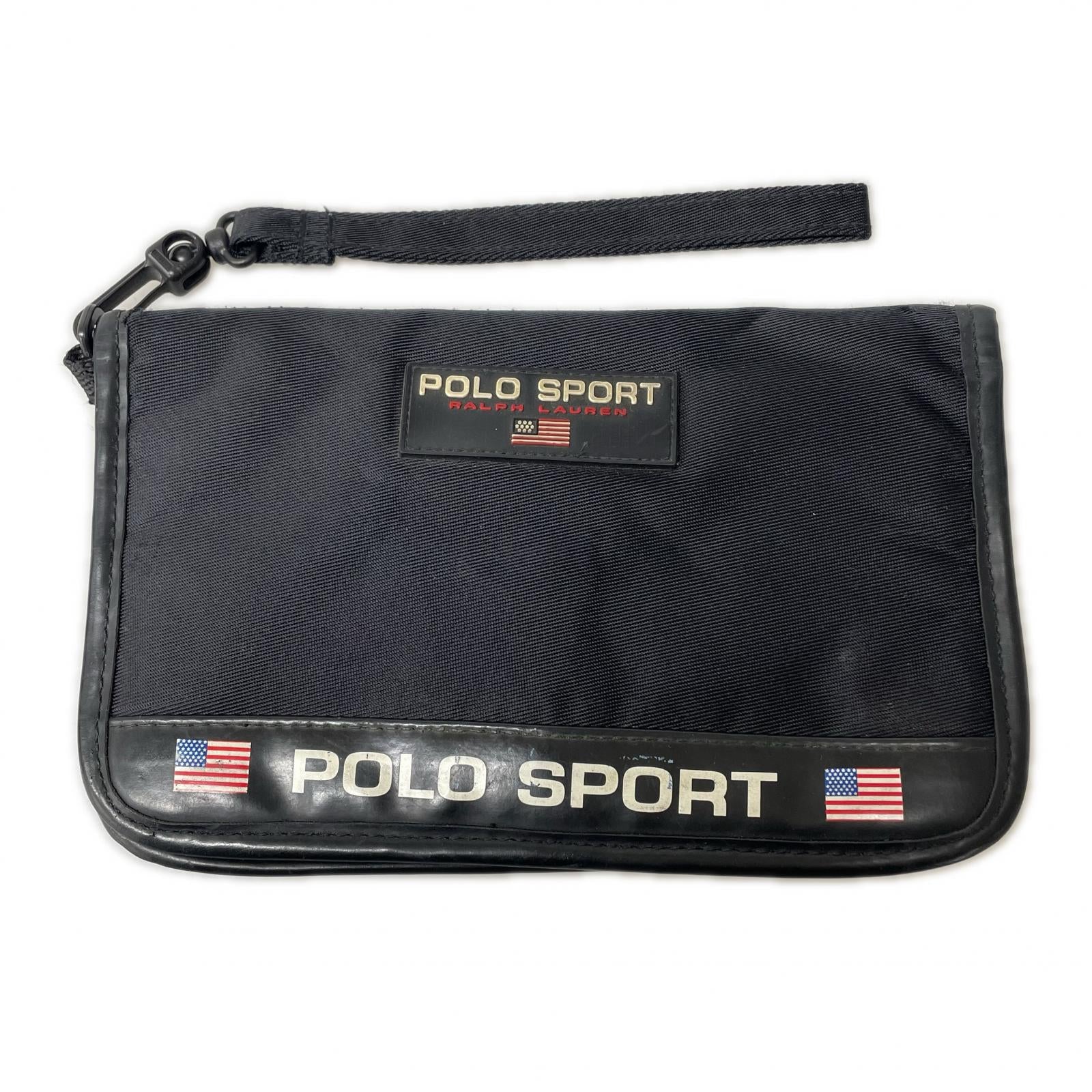 長財布 90s POLO SPORT マルチケース ブラック
