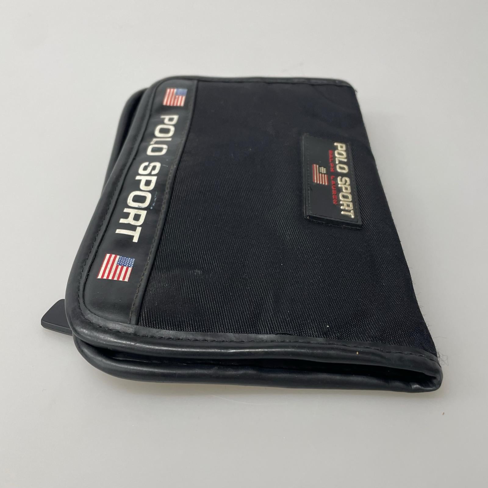 長財布 90s POLO SPORT マルチケース ブラック
