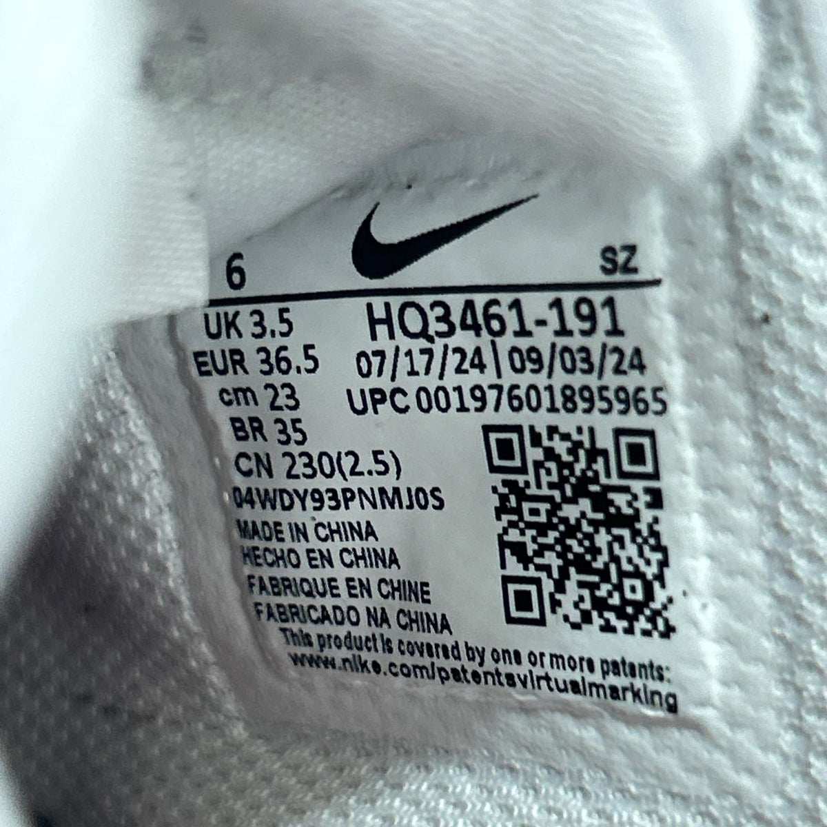 スニーカー AIR FORCE 1 '07 LX/サイズ23cm 23cm (US5 UK4 1/2 EU36) ホワイト