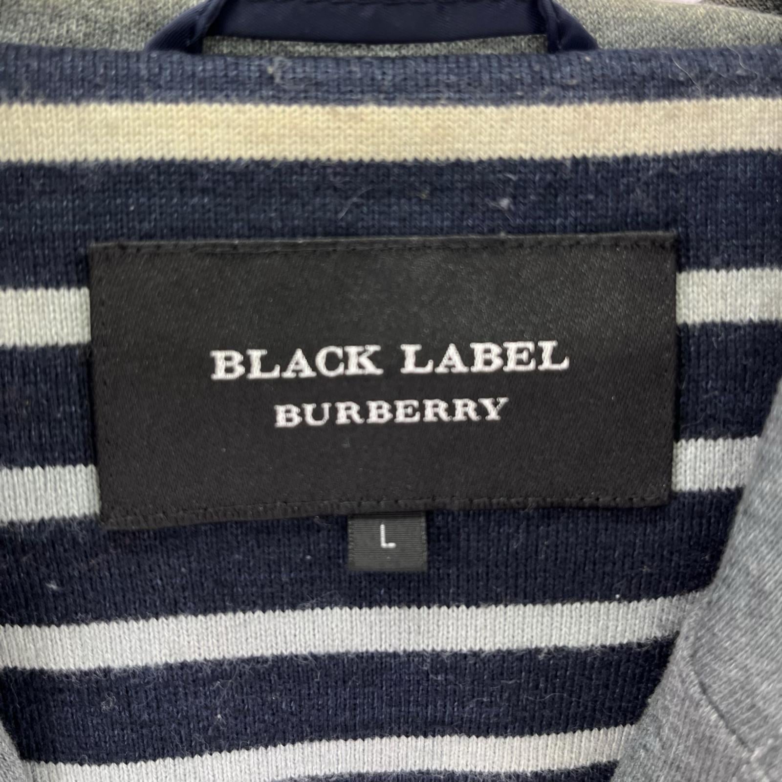パーカー BURBERRY BLACK LABEL ｼﾞｯﾌﾟﾊﾟｰｶｰ ｸﾞﾚｰ (L) L グレー