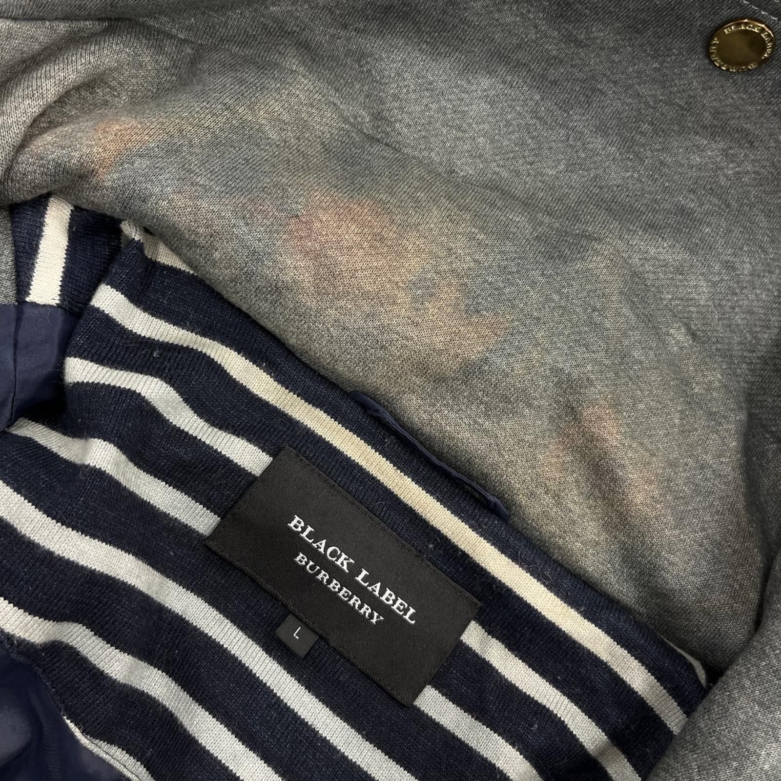 パーカー BURBERRY BLACK LABEL ｼﾞｯﾌﾟﾊﾟｰｶｰ ｸﾞﾚｰ (L) L グレー