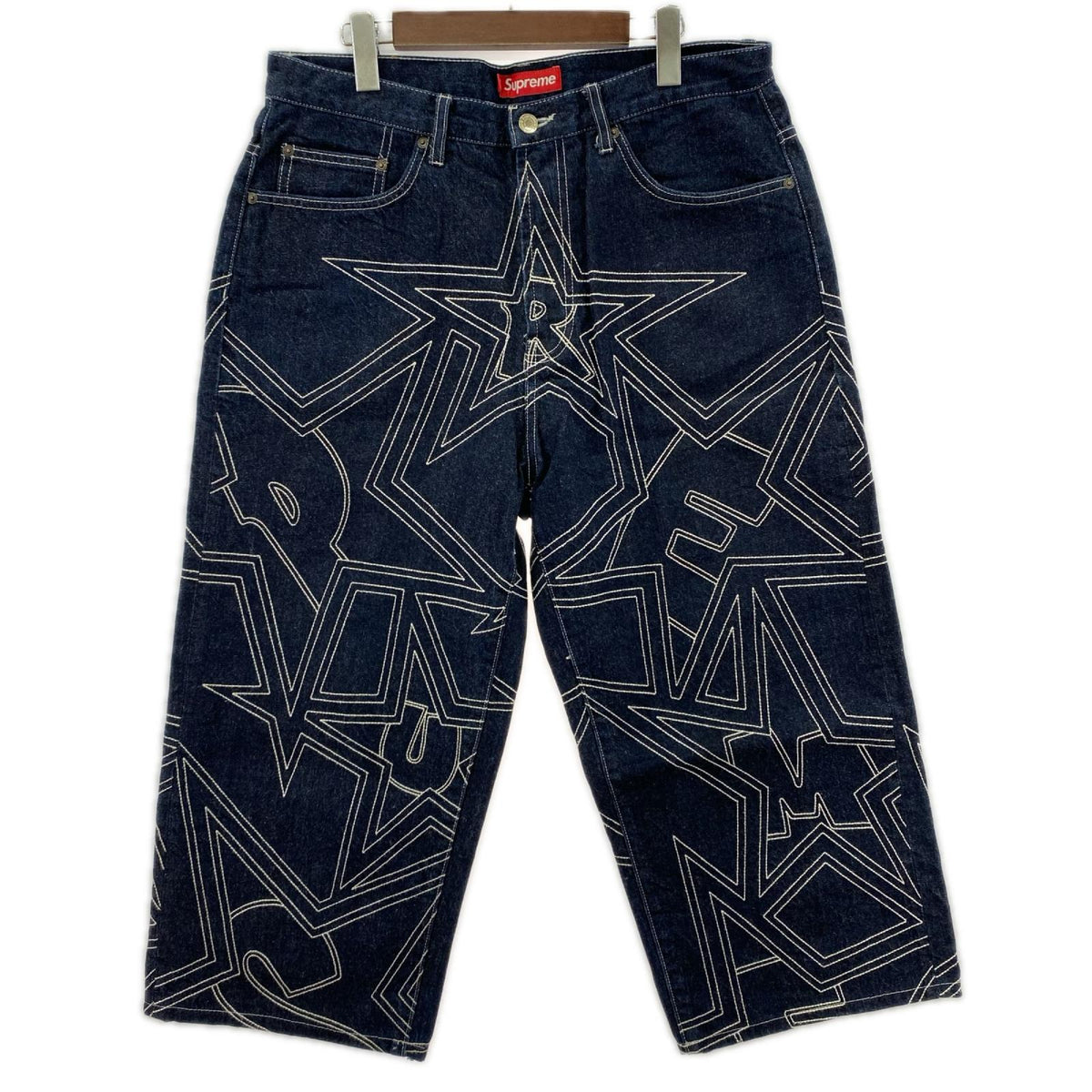 デニムパンツ 25SS Stars Topstitch Baggy Jean（32）ｲﾝﾃﾞｨｺﾞ 32 ネイビー