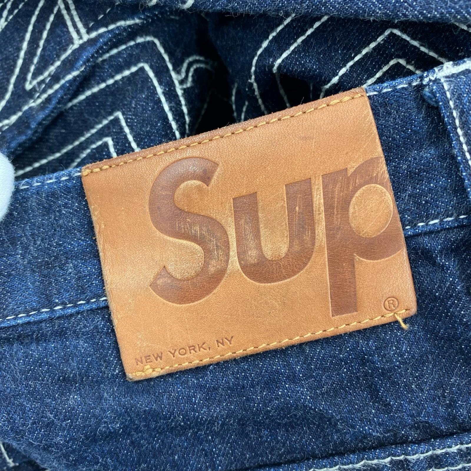 デニムパンツ 25SS Stars Topstitch Baggy Jean（32）ｲﾝﾃﾞｨｺﾞ 32 ネイビー